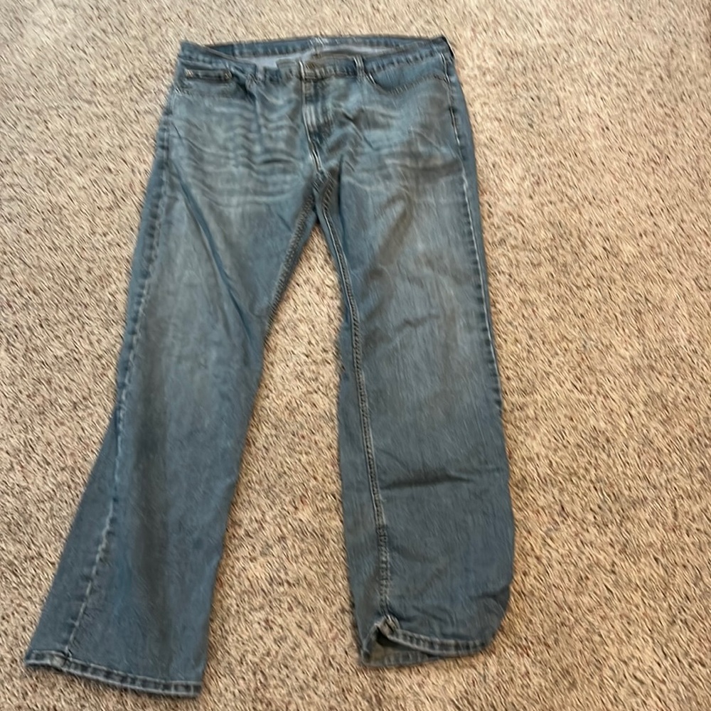 Mens Levis Signature faded medium wash jeans
